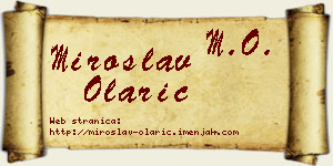Miroslav Olarić vizit kartica